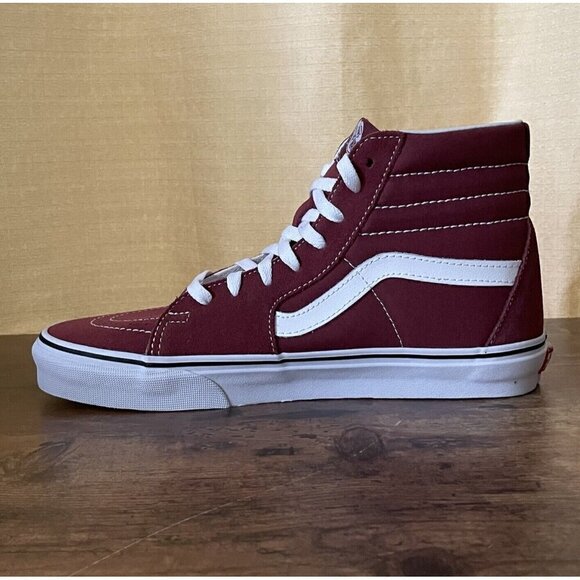 Vans Sk8 Hi Shoes Womens 10 Apple Butter True White Suede Sneaker - Picture 6 of 8